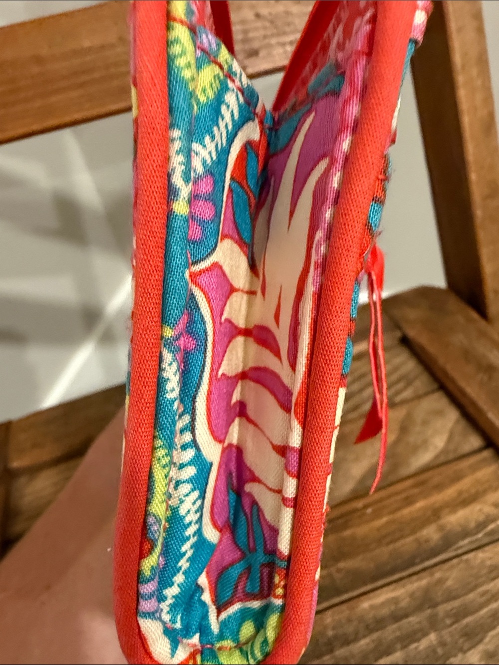 Vera Bradley Paisley in Paradise Accordion Zip Wristlet Wallet Pink Floral - Picture 5 of 10